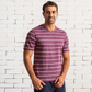 V striped men's T-shirt