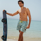 Men's swimsuit shorts with pineapple print