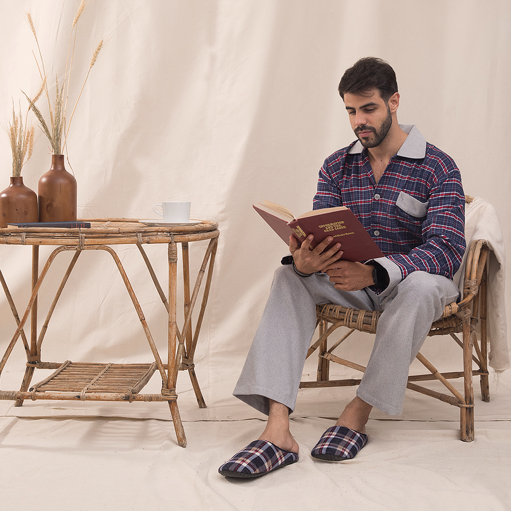 بيجاما كاروة قطن 100% رجالي