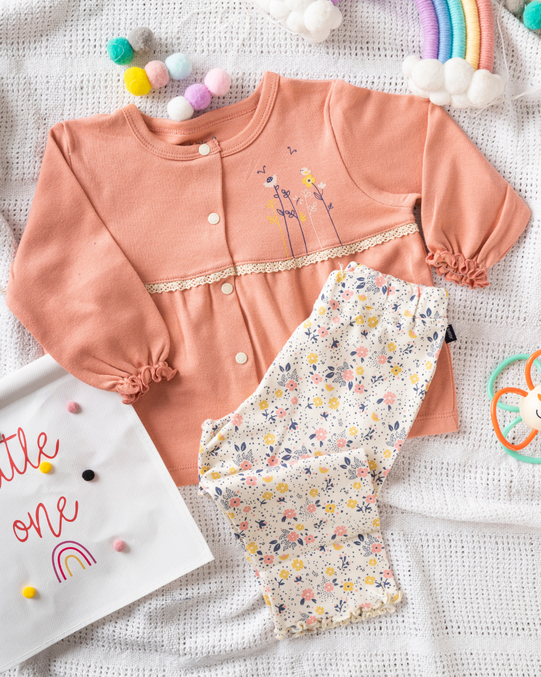 Lady flori girls' pajamas