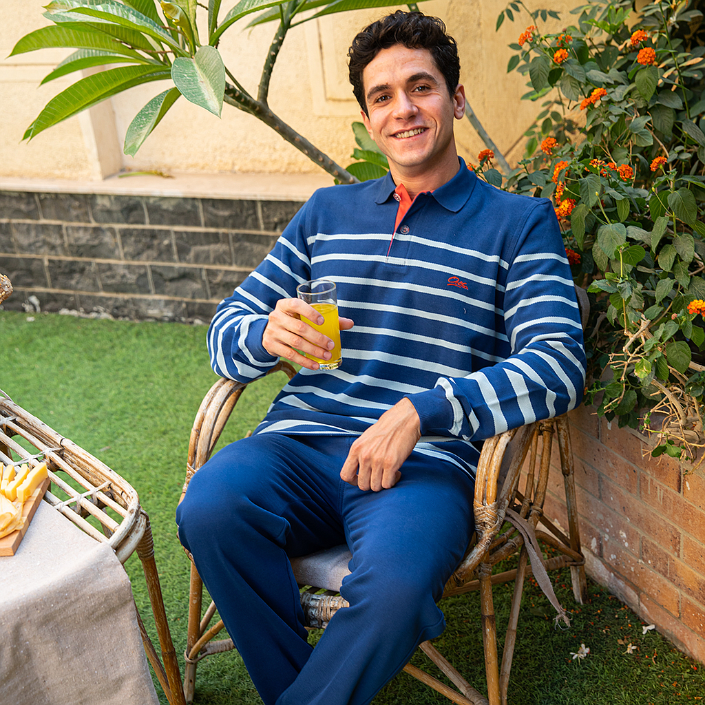 Striped men's Tring with Oedipus fitness