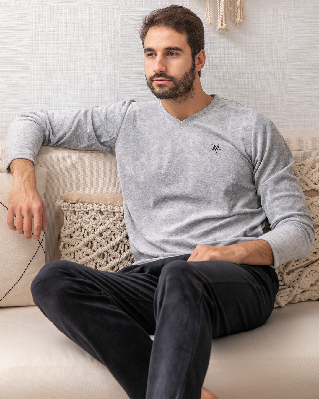 بيجامه رجالي كاشمير رقبه سبعه