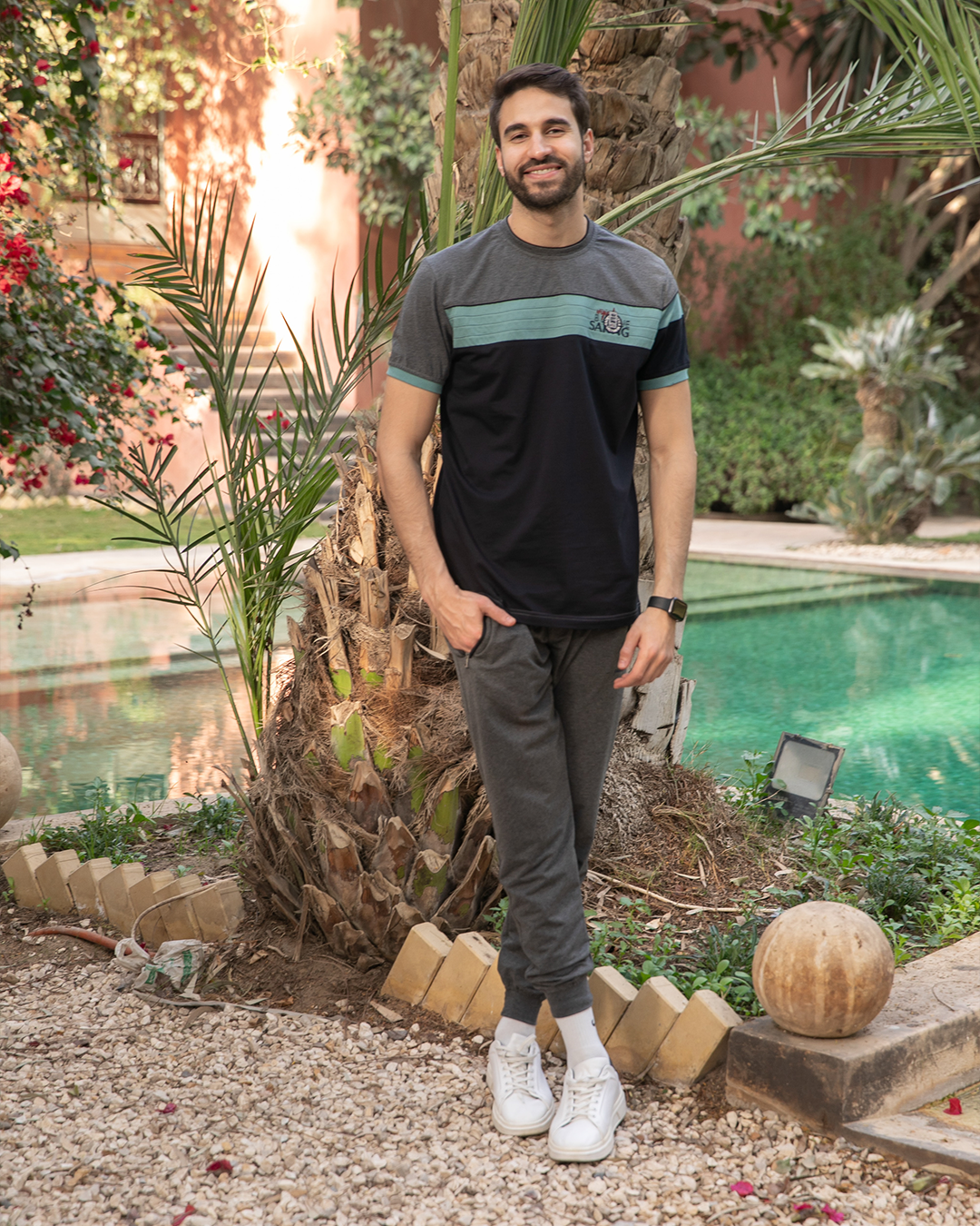 GLV EST 1996 بيجامه رجالي راوند