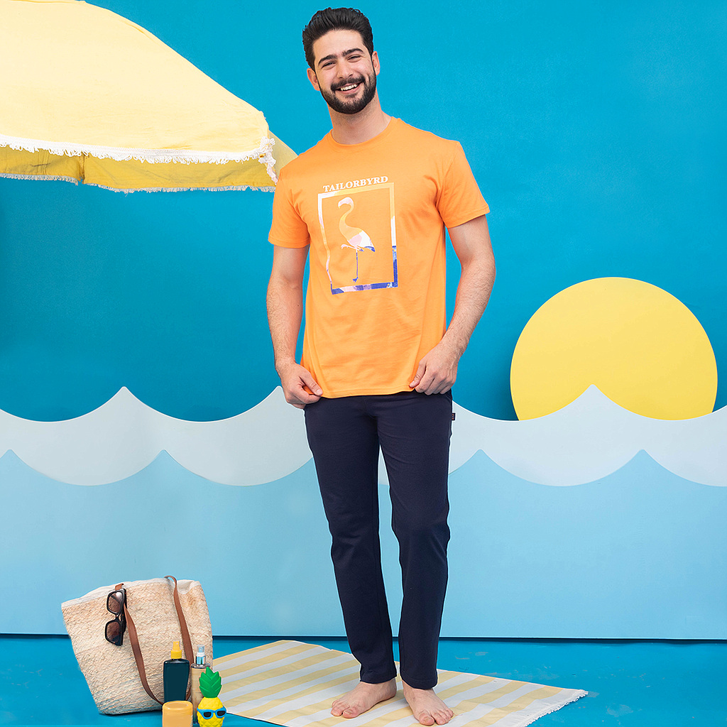 Square Flamingo بيجاما بنطلون رجالي