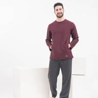 Burgundy men's pajamas