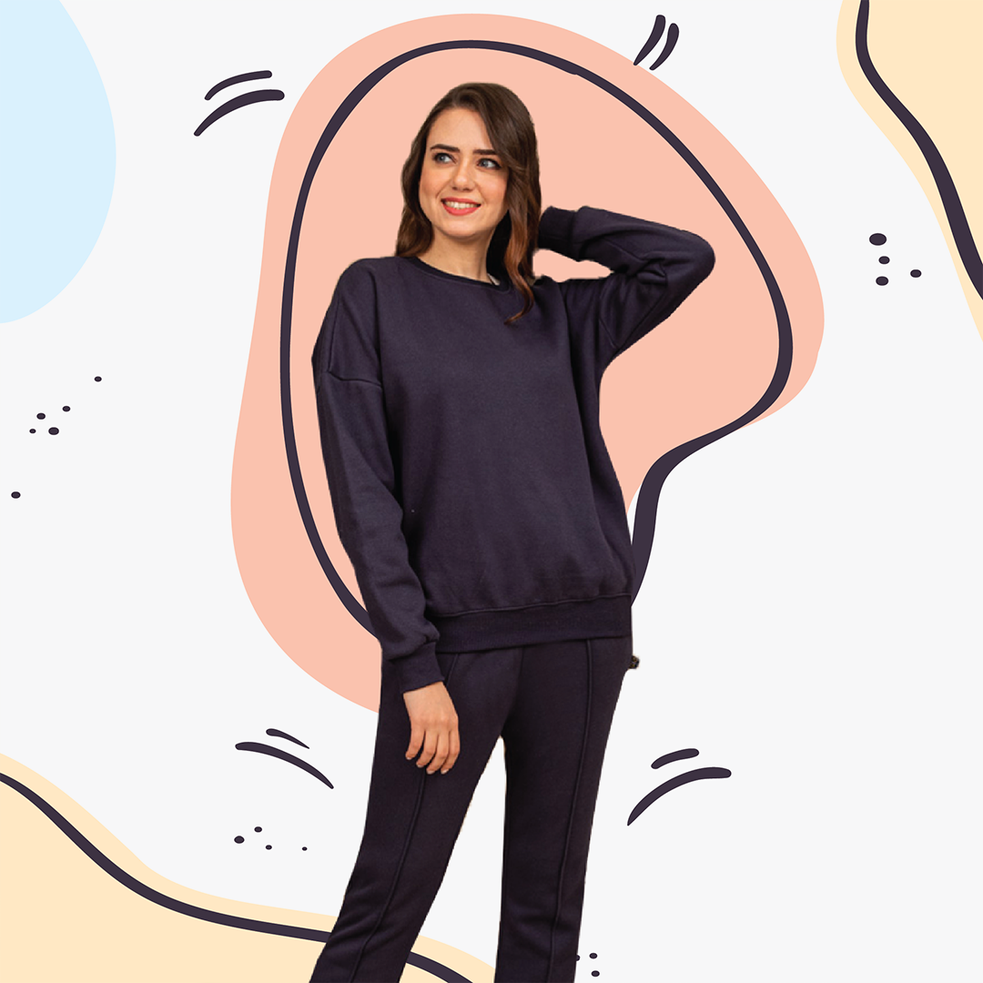 Women's Melton pajamas lined with fur