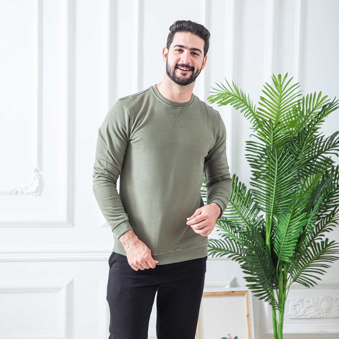 Round neck sweatshirt